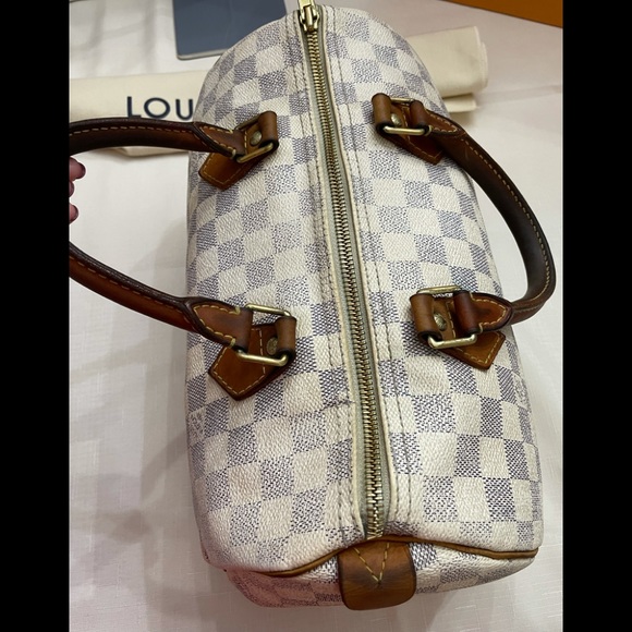 Authentic Louis Vuitton Speedy 30 Damier Azur - Picture 14 of 15